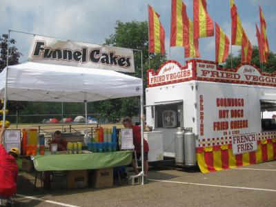 Funnel cake sales at community day.