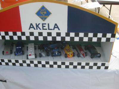 kela sign for match box race cars at community day